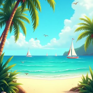 Caribbean Zen Tour with Ocean Sounds